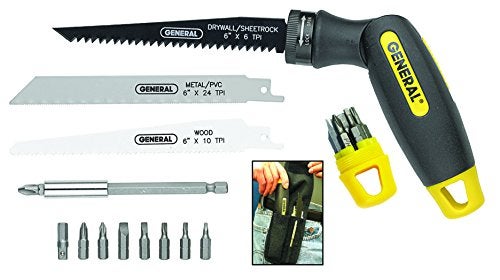 General Tools 14 piece 4-In-1 Multi-Purpose Screwdriver/Saw Set #86014, Compact and Portable For Camping, Car, Home - Image 1