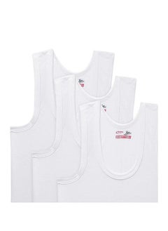 RUPA White Solid Cotton Pack of 5 Junior Boy Vest  - Image 3