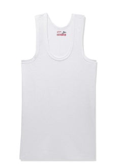 RUPA White Solid Cotton Pack of 5 Junior Boy Vest  - Image 1