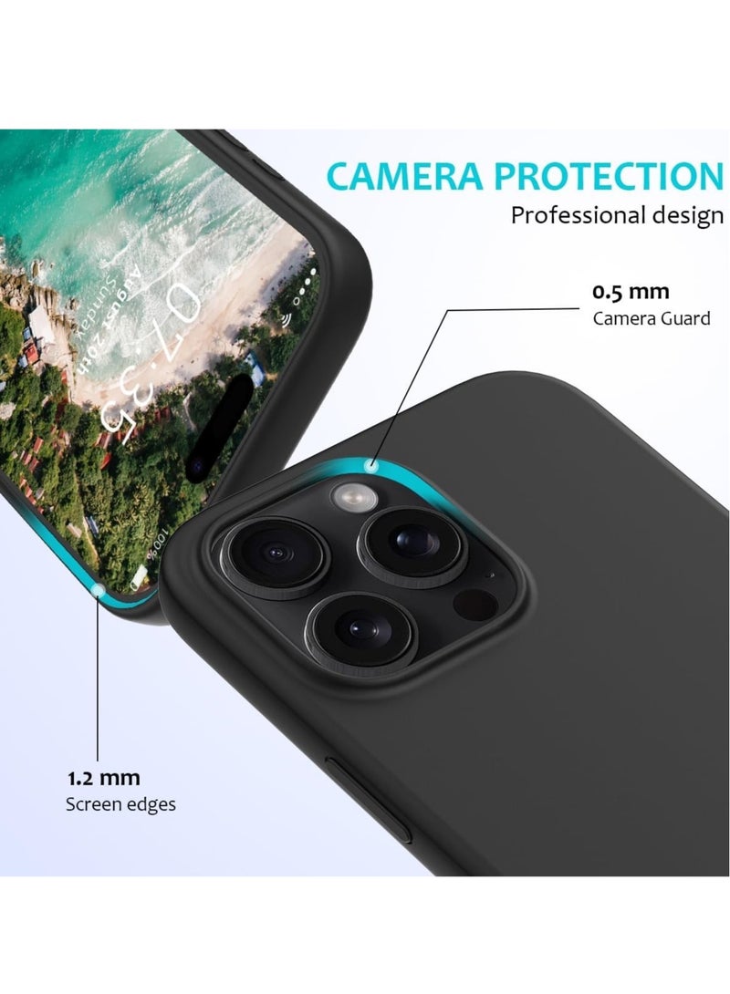 JAJEEK "iPhone 16 Pro Slim Fit Matte Black TPU Case – Soft, Flexible Silicone Back Cover for Sleek Protection" - Image 2