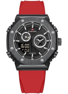 Polyurethane Analog+Digital Watch 9216T B-B-R