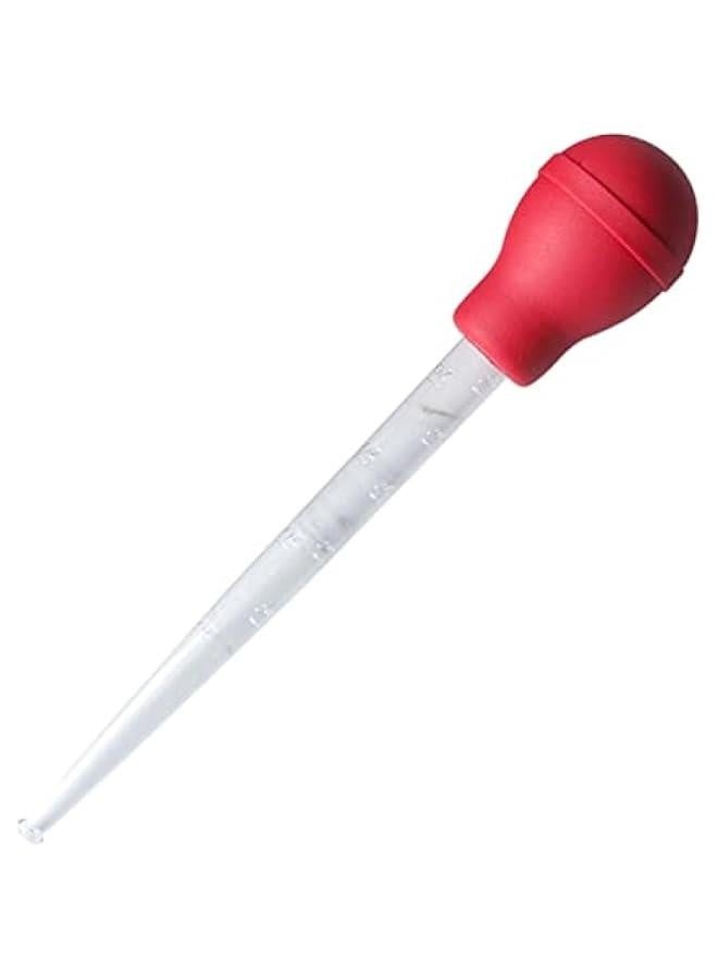 1pc Barbecue Seasoning Fluid Silicone Turkey Baster Glass Turkey Baster Liquid Baster Silicone Light Bulbs Seasoning Tube Meat Baster Lab Bread Roast - Image 1