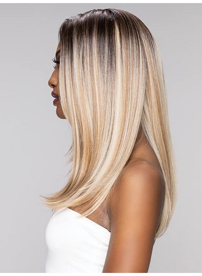 Janet Collection Melt 13x6 Frontal Part Lace Wig - POLINA (1B) - Image 4