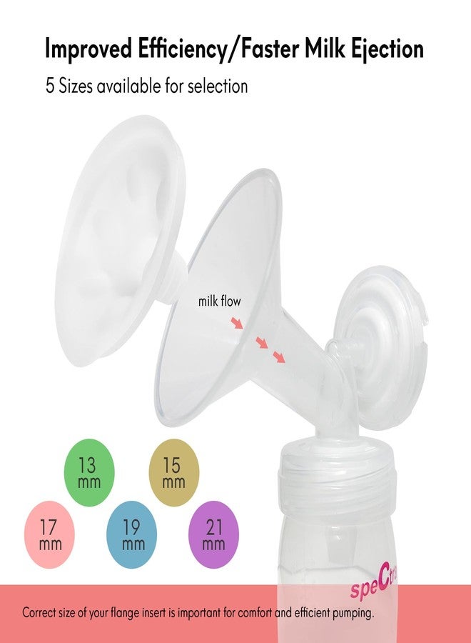 Durceler 19mm Flange Insert/Massage Pad Compatible with Spectra S1 S2 Breast Pump 24mm Shields, Two-in-One Silicone Petal Cushion to Reduce Nipple Tunnel Down to Comfortable Size, Spectra Pump Parts - Image 4