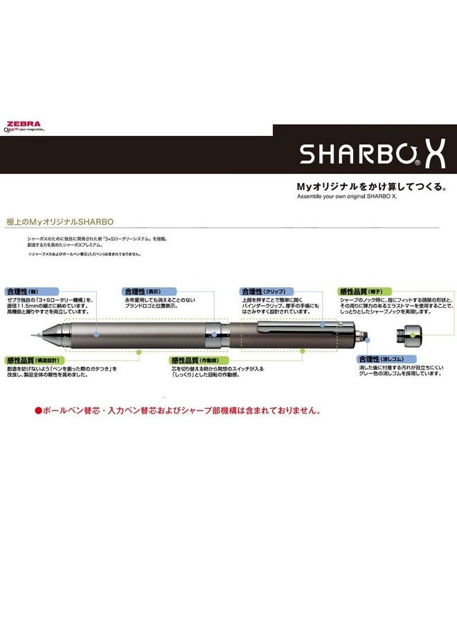 ZEBRA - Sharbo X Refill Mechanical Pencil Unit 0.5 Mm (Sbx5B1) - Image 1