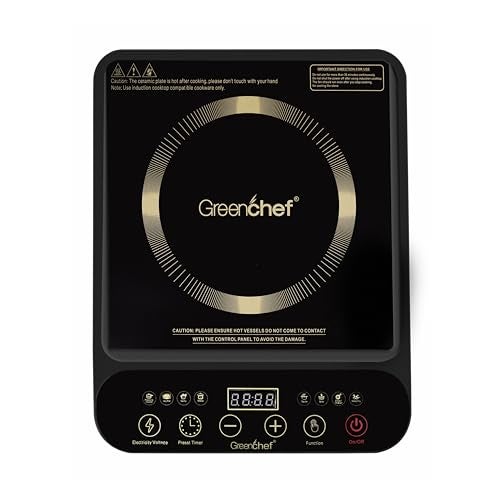 Greenchef Dice 2000 Watt LED Touch Panel, Timer & Power Consumed Indicator Induction Cooktop - Image 1