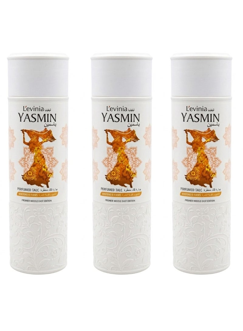 3Pc Levinia Jasmine Talc Powder, 125