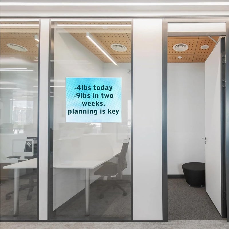 Ludery Acrylic Sign Holder 8.5 x 11 Wall Mount,Sign Holder Clear Plastic Picture Frames with Double Sided Tape for Office, Home, Store, Restaurant - Landscape(3 Pack) - Image 5