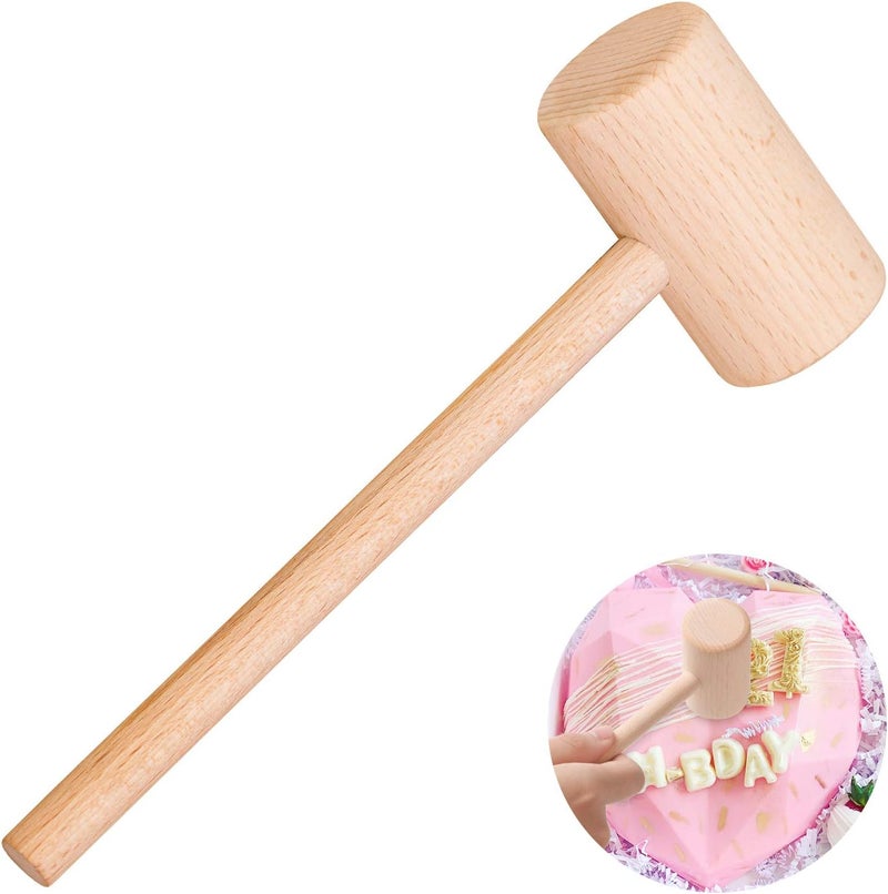 ZAUGONTW Wooden Crab Mallet for Chocolate, Mini Wooden Hammer Multi-Purpose for Kids Toys Crab Lobster Mallets，1Pcs - Image 1