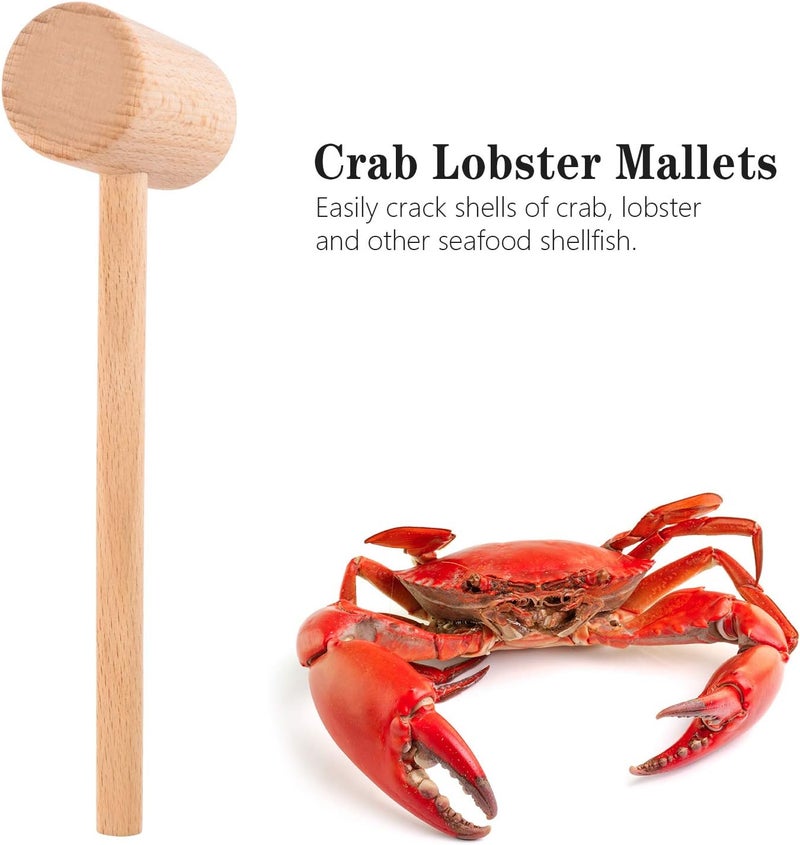 ZAUGONTW Wooden Crab Mallet for Chocolate, Mini Wooden Hammer Multi-Purpose for Kids Toys Crab Lobster Mallets，1Pcs - Image 3