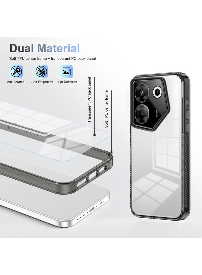 إيروريكس جراب لهاتف Tecno Camon 20 Pro 5G، جراب هاتف هجين من مادة TPU من الأكريليك الشفاف المقاوم للانزلاق - Image 3