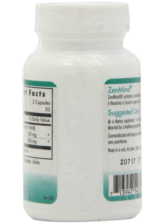 Nutricology ZenMind Supplement - Calmness Support, Day or Night, GABA, L-Theanine, Hypoallergenic, Vegetarian Capsules - 60 Count - Image 4