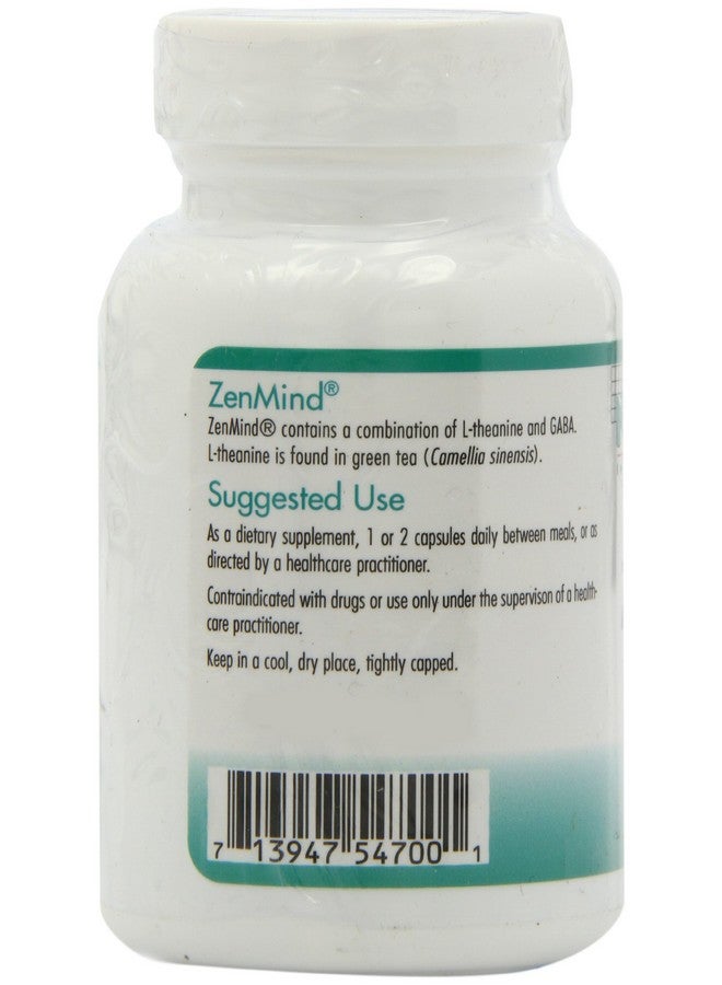Nutricology ZenMind Supplement - Calmness Support, Day or Night, GABA, L-Theanine, Hypoallergenic, Vegetarian Capsules - 60 Count - Image 5