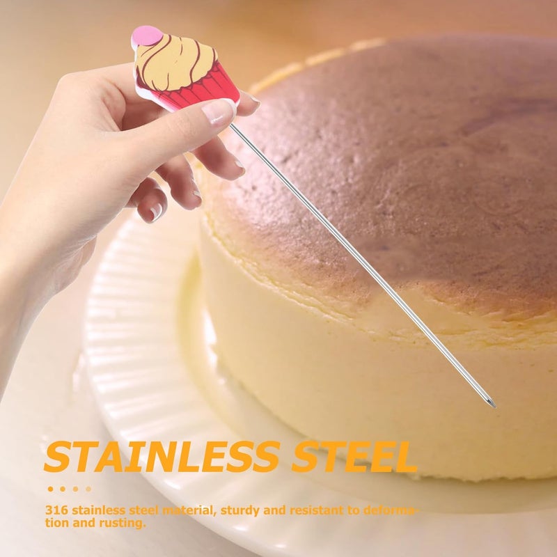 Stainless Steel Cake Tester Stick 2pcs Small Cake Testing Needle for Baking Doneness Dessert Probe Tool Kitchen Baking Accessory - Image 4
