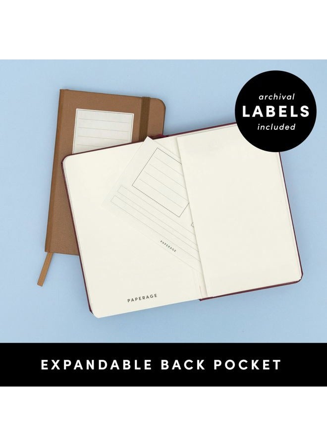 PAPERAGE Lined Pocket Journal Notebook, 1 Pack, (Sage Green), 160 Pages, Small, 3.6 inches x 5.6 inches - 100 GSM Thick Paper, Hardcover - Image 5