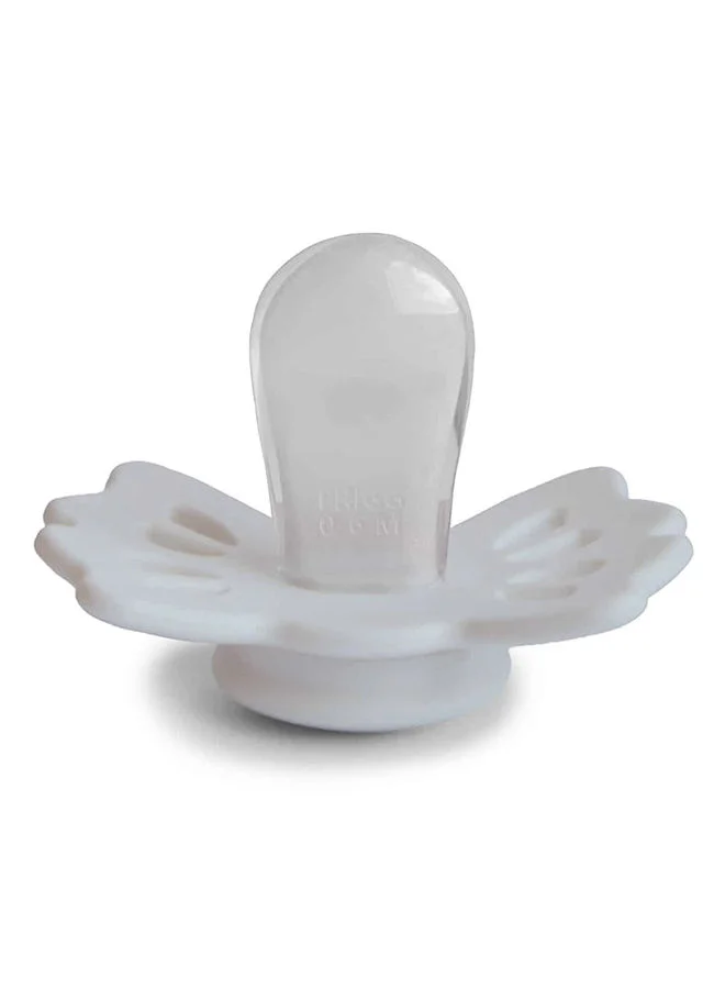 FRIGG Lucky Symmetrical Silicone Baby Pacifier 0-6M Cream Size 1