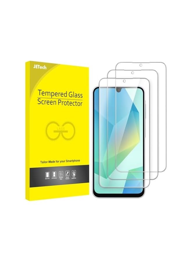 Jetech Screen Protector for Galaxy A16 5G / 4G 6.7-Inch, 9H Tempered Glass Film, Anti-Scratch, HD Clear, 3-Pack - Image 1