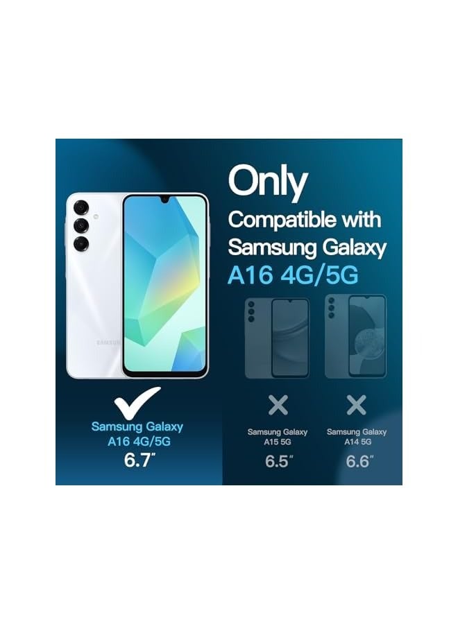 Jetech Screen Protector for Galaxy A16 5G / 4G 6.7-Inch, 9H Tempered Glass Film, Anti-Scratch, HD Clear, 3-Pack - Image 2
