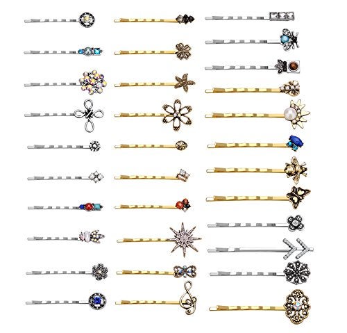 TEEMI 10 Pcs Vintage Alloy Mixed Hair Bobby Pins for girls Hair Clips Barrettes for women NO REPEAT RANDOM PACKING - Image 2
