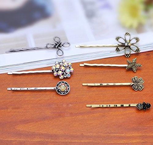 TEEMI 10 Pcs Vintage Alloy Mixed Hair Bobby Pins for girls Hair Clips Barrettes for women NO REPEAT RANDOM PACKING - Image 5