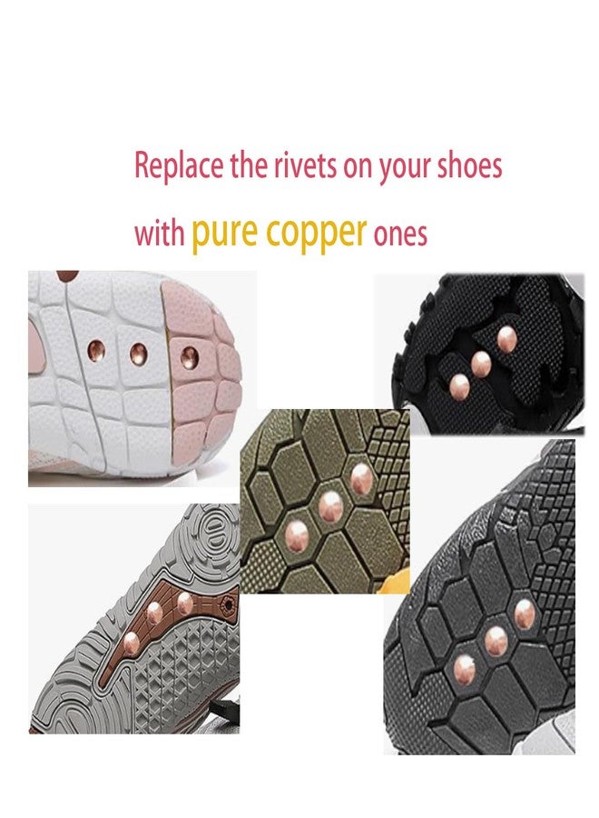 AddBili Grounding Insoles with Conductive Metallic Fabric - Compatible with Most Copper Nail Grounding Shoes, Includes 6 Sets of Pure Copper Screws for Rivet Replacement & Non-Conductive Shoe Upgrades-38-40 - Image 4