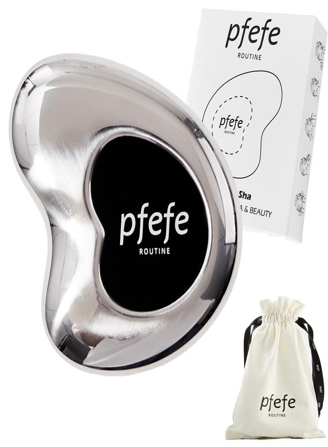 pfefe Stainless Steel Cryo Gua Sha - Gua Sha Facial Beauty Tools - Metal Skin Care Gua Sha for Body SPA Face Neck Eye - Image 1
