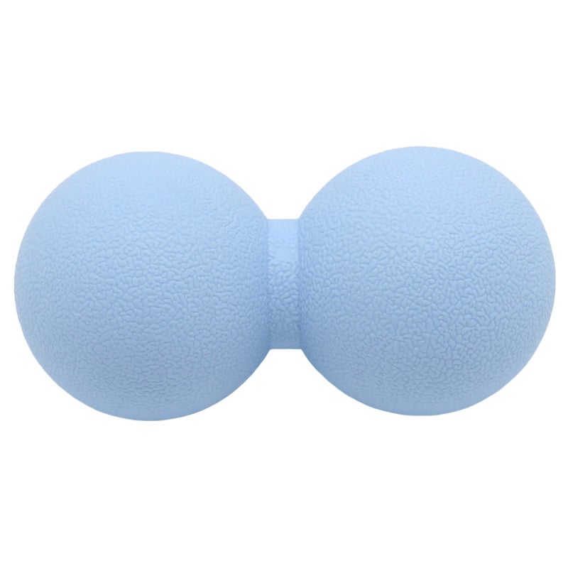 SIMPLECOOL Hard Peanut Massage Ball Double Lacrosse Massage Ball Deep Tissue Massage Roller Mobility Ball for Physical Therapy Myofascial Release Muscle Relaxer Acupoint Massage Blue