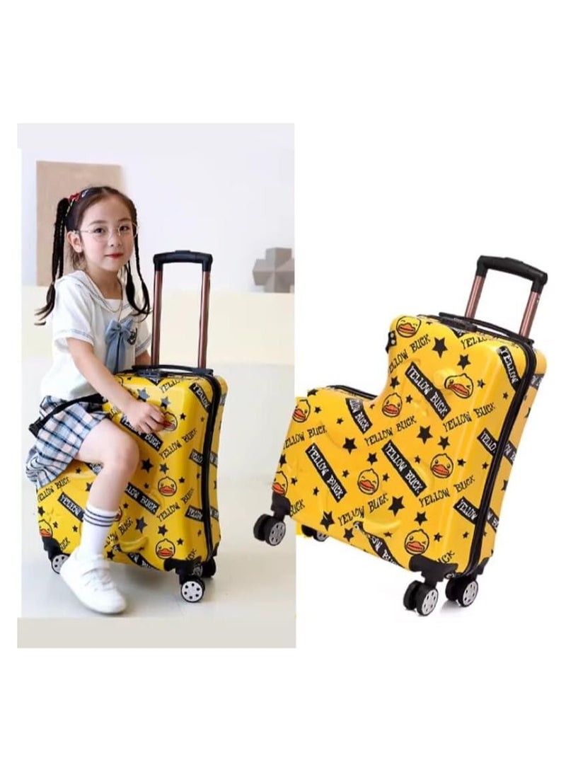 BLOOMING TIME Ride-On Kids Luggage Buffy Duck Yello - Image 2