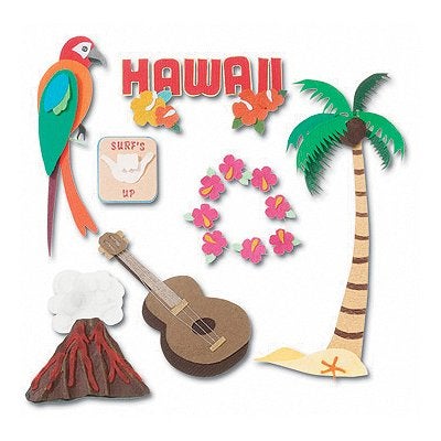 JOLEES jbr1116 Jolee's Boutique Dimensional Stickers - Hawaii - Image 4