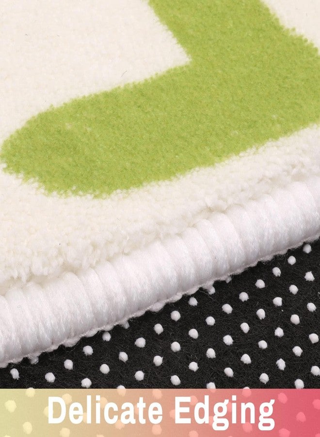 LIVEBOX Colorful Round Kids Rug for Nursery & Playroom - Washable ABC Rainbow Educational Rug (40", Multi Color) - Image 4