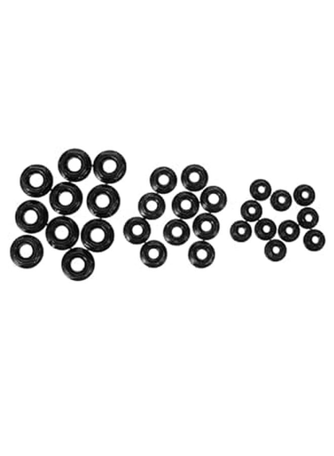 30 Black Zinc Coated Anti-Skid Carbon Steel Nuts M4 To M20 Hexagonal Industrial - Image 1