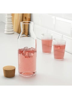 co arma Carafe With Stopper Glass Cork  - Image 4