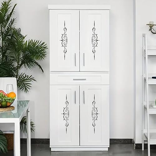 Cliths 3 Pcs Victorian Style Border Stencils for Wall Painting, Furniture, Wood, DIY Crafts Reusable Plastic Templates for Art, Fabric, Canvas, Cabinet & Home Decor - Image 5