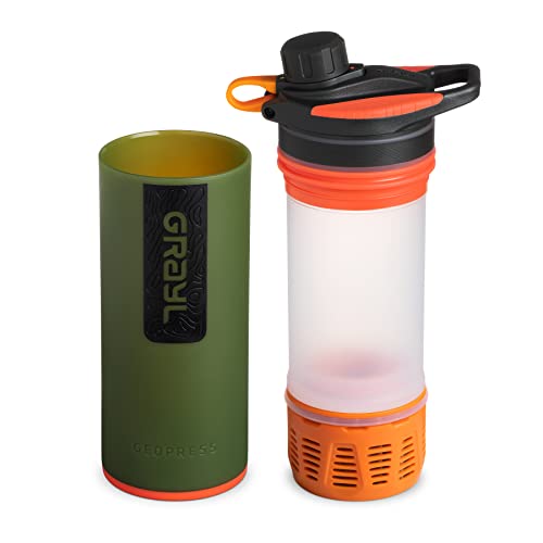 GRAYL GeoPress 24 oz Water Purifier Bottle - Filter for Hiking, Camping, Survival, Travel (Oasis Green) - Image 2