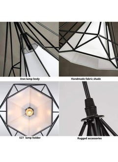 HUA QIANG WANG 1-Light Industrial Pendant Light Fixture Modern Black Farmhouse Hanging Lamp Adjustable Height Diamond Shape Ceiling Light for Kitchen Island Dining Room Living Room Bedroom  - Image 2