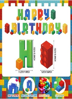 32 Pieces Building Blocks Birthday Supplies Building Block Candles Decorations Block Party Centerpiece Banner Party Supplies Happy Birthday Banner Brick Themed Party Favors - pzsku/Z1506A6EFBBE0DD867DC2Z/45/_/1686915607/f41f650d-7dd7-4e60-81c4-53ce0851a42d