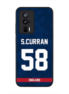 Stylizedd Cover for Xiaomi Poco F5 Pro 5G / Xiaomi Redmi K60 / Xiaomi Redmi K60 Pro Case , Rugged Black Soft Cover Player Name - Sam Curran, Jersey Number- 58  - Image 1