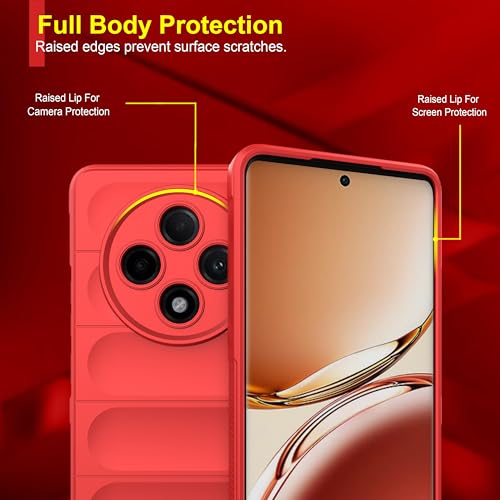 Zapcase Back Case Cover for Oppo F27 Pro Plus 5G | Compatible for Oppo F27 Pro Plus 5G Back Cover | Liquid Silicon Magic Case with Camera Protection | Red - Image 3