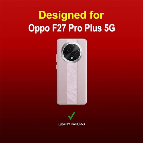 Zapcase Back Case Cover for Oppo F27 Pro Plus 5G | Compatible for Oppo F27 Pro Plus 5G Back Cover | Liquid Silicon Magic Case with Camera Protection | Red - Image 2