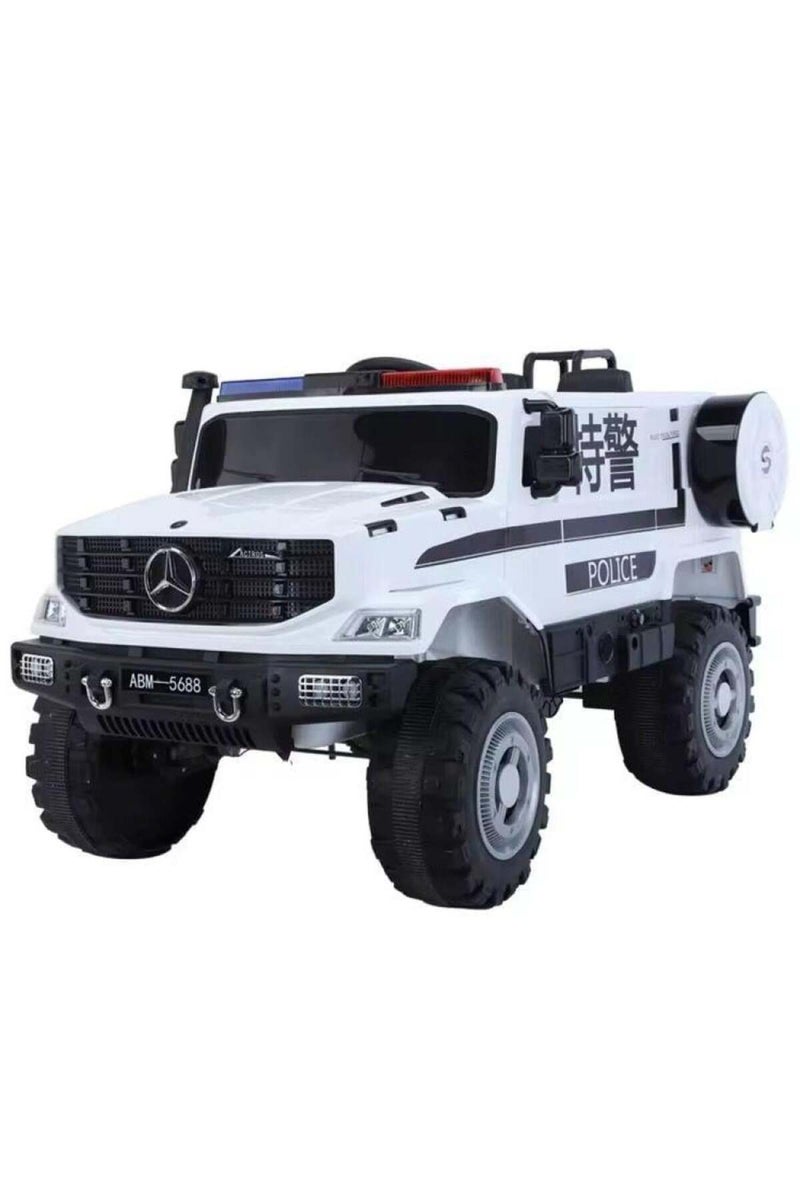 Black Police Action Figure Truck for Kids - Image 2