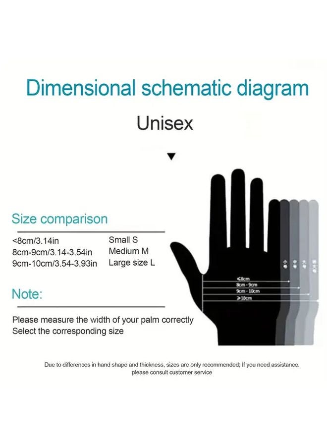 Transparent Detachable Portable Gloves Medium Size 100 Pack - Image 4