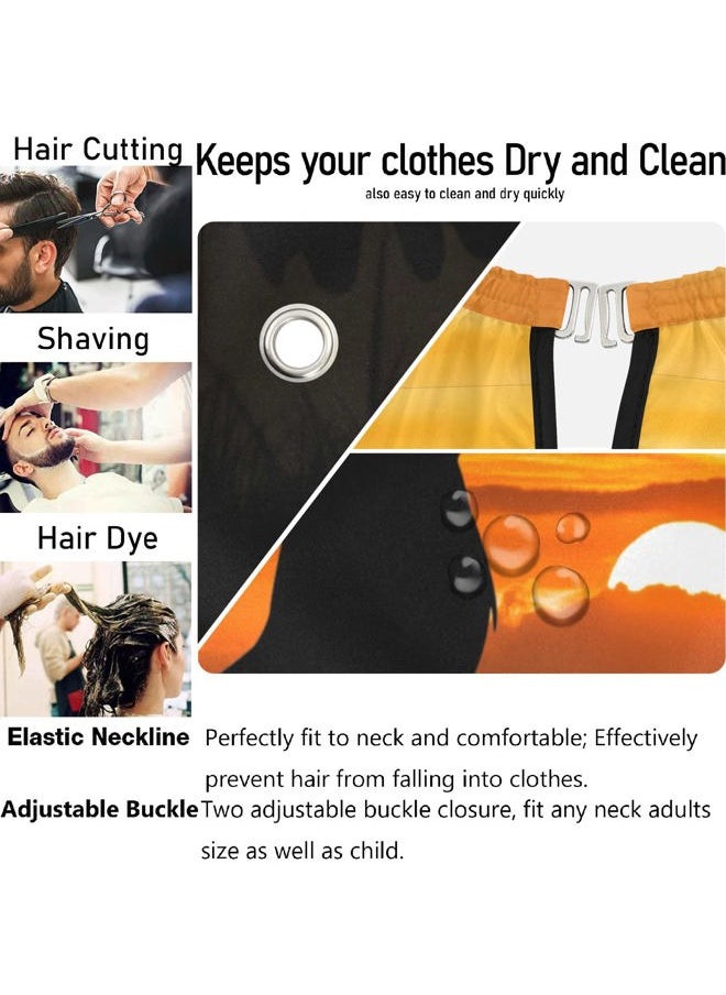 visesunny - Visesunny Barber Cape - Polyester Hair Cutting Salon Apron, Anti-Static, Water-Resistant Shaving Cloth, Beard Shaving Bib - Image 1