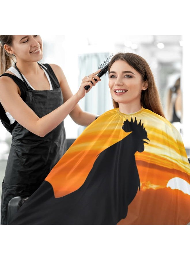visesunny - Visesunny Barber Cape - Polyester Hair Cutting Salon Apron, Anti-Static, Water-Resistant Shaving Cloth, Beard Shaving Bib - Image 1