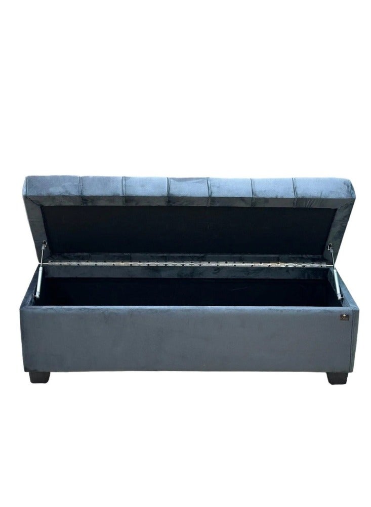 Wooden Twist Wooden Twist Handmade Button Tufted Design Flip Top Storage Bench Couch  - Image 3