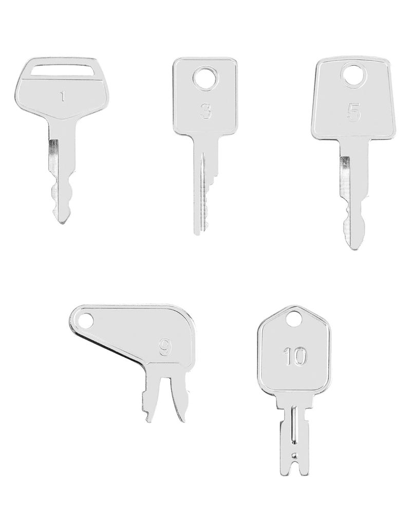 woobles Ignition Keys Set, 10 Pack Heavy Construction Equipment Keys for Caterpillar Case JD Hyster Komatsu Keys Heavy Equipment 10 set - Image 3