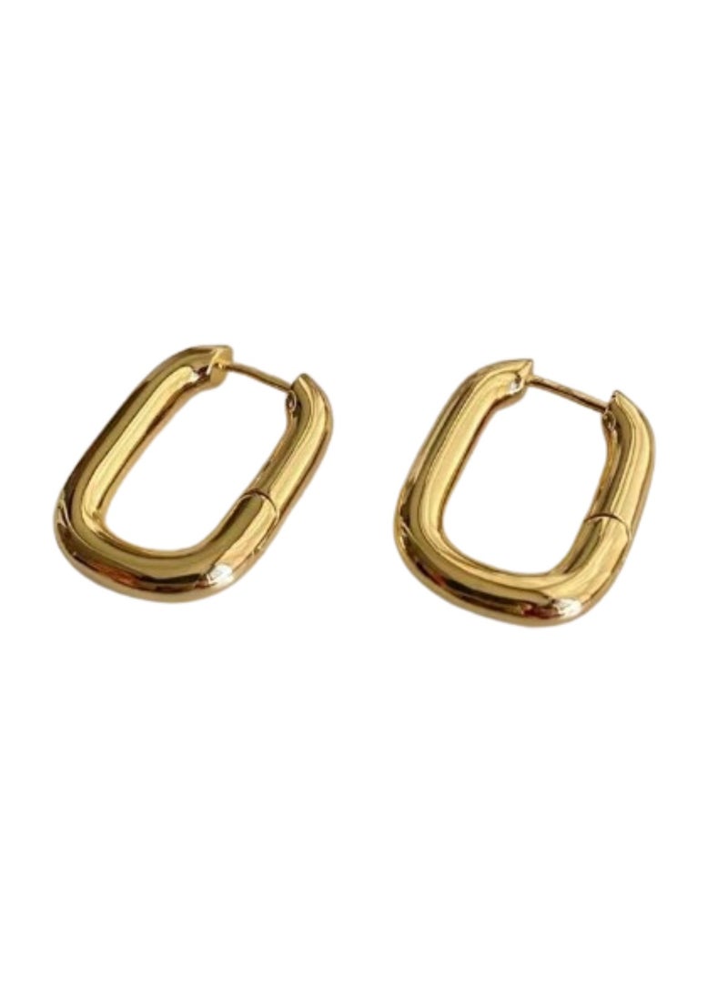 Soko Mesh 18K Hoop Earrings - Dazzling Collection with Elements - Elevate Everyday Style with Fashion-forward Women's Jewelry - Explore Elegant Designs, Perfect for Casual or Formal Wear  - Image 1