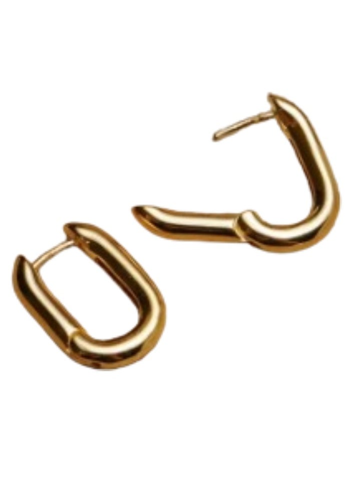 Soko Mesh 18K Hoop Earrings - Dazzling Collection with Elements - Elevate Everyday Style with Fashion-forward Women's Jewelry - Explore Elegant Designs, Perfect for Casual or Formal Wear  - Image 4