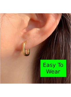 Soko Mesh 18K Hoop Earrings - Dazzling Collection with Elements - Elevate Everyday Style with Fashion-forward Women's Jewelry - Explore Elegant Designs, Perfect for Casual or Formal Wear  - Image 2