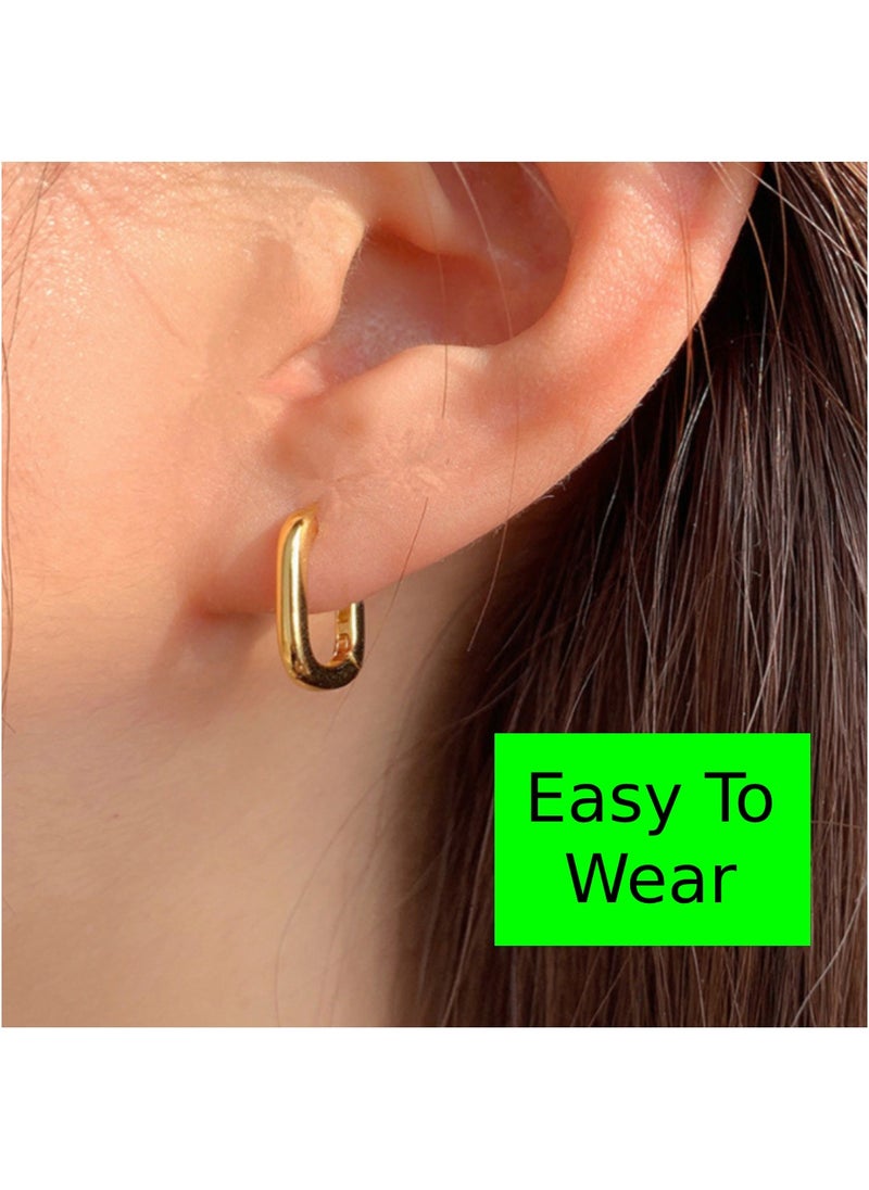 Soko Mesh 18K Hoop Earrings - Dazzling Collection with Elements - Elevate Everyday Style with Fashion-forward Women's Jewelry - Explore Elegant Designs, Perfect for Casual or Formal Wear  - Image 2