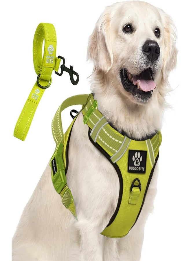 Doggo Bite Premium Reflective Dog Vest Harness| Soft Breathable| Padded Handle| Adjustable Straps & Dual Lock Buckle| No-Choke Design with Free Leash-22mm Chest (28-37inch) All Giant Breeds 35-60Kg - Image 1